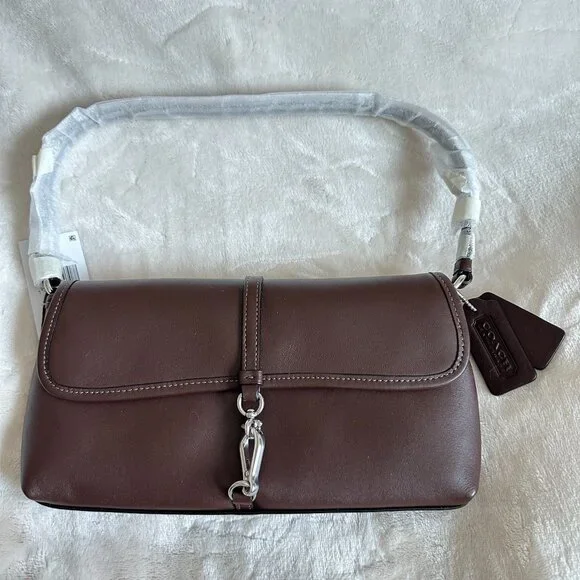 NWT! RARE! Coach CP132 Hamptons Bag In Maple/Silver Women's Shoulder Bag - Picture 2 of 9